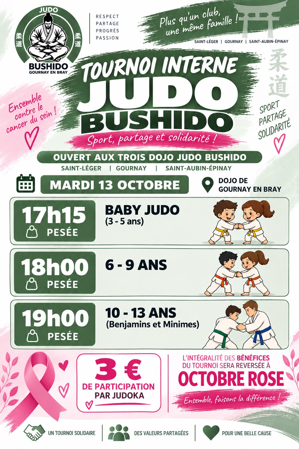 Tournoi interne Octobre Rose